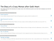 Tablet Screenshot of crazywomanaftergodsheart.blogspot.com