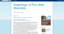 Desktop Screenshot of angelologyofmirandola.blogspot.com