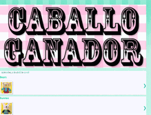 Tablet Screenshot of caballoganador.blogspot.com