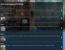 Tablet Screenshot of entrelamagiayelmiedo.blogspot.com