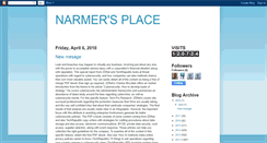 Desktop Screenshot of narmersplace.blogspot.com