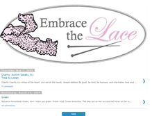 Tablet Screenshot of embracethelace.blogspot.com