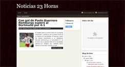 Desktop Screenshot of noticias23horas.blogspot.com