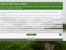 Tablet Screenshot of how-toget-yourexback.blogspot.com