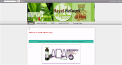 Desktop Screenshot of hayatnetwork.blogspot.com