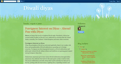 Desktop Screenshot of diwali-diyas.blogspot.com