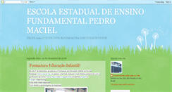 Desktop Screenshot of escolapedromaciel.blogspot.com
