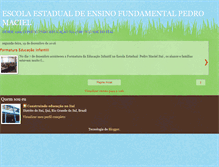 Tablet Screenshot of escolapedromaciel.blogspot.com