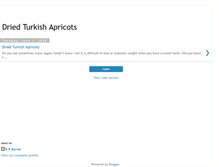 Tablet Screenshot of driedturkishapricots.blogspot.com