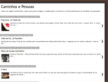 Tablet Screenshot of caminhosepessoas.blogspot.com
