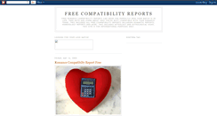 Desktop Screenshot of free-compatibility-report.blogspot.com