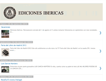 Tablet Screenshot of edicionesibericas.blogspot.com