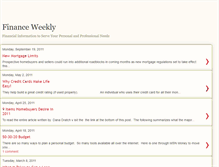 Tablet Screenshot of financeweekly.blogspot.com