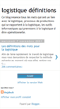 Mobile Screenshot of logistiquedefinition.blogspot.com