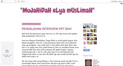 Desktop Screenshot of elyamuslimah91.blogspot.com