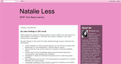 Desktop Screenshot of natalieless.blogspot.com