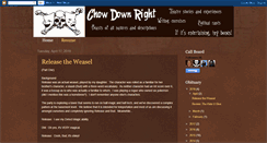 Desktop Screenshot of chowdownright.blogspot.com