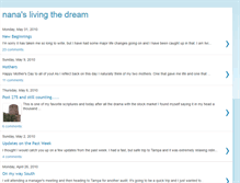 Tablet Screenshot of nanaslivingthedream.blogspot.com