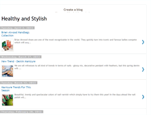 Tablet Screenshot of healthyandstylish.blogspot.com