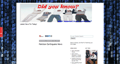 Desktop Screenshot of didyouknow-news.blogspot.com