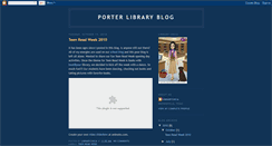 Desktop Screenshot of librarychica-porterlibraryblog.blogspot.com