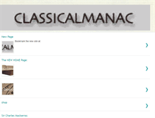 Tablet Screenshot of classicalalmanac.blogspot.com