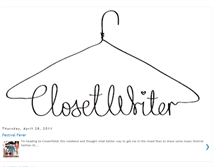 Tablet Screenshot of myclosetwriter.blogspot.com