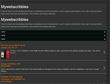Tablet Screenshot of mywebscribbles.blogspot.com