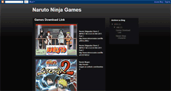 Desktop Screenshot of narutoninjagames.blogspot.com