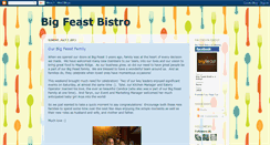 Desktop Screenshot of bigfeastbistro.blogspot.com