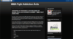 Desktop Screenshot of mmafightaddictionavila.blogspot.com