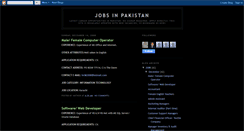 Desktop Screenshot of bestjobspakistan.blogspot.com