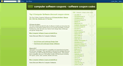 Desktop Screenshot of computer-software-coupons.blogspot.com