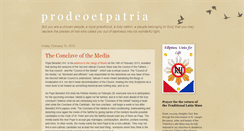 Desktop Screenshot of prodeoetpatria.blogspot.com