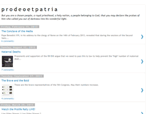 Tablet Screenshot of prodeoetpatria.blogspot.com