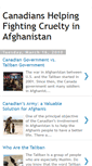 Mobile Screenshot of canadianfightingcrueltyinafghanistan.blogspot.com
