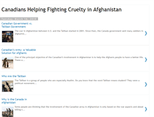 Tablet Screenshot of canadianfightingcrueltyinafghanistan.blogspot.com
