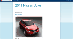 Desktop Screenshot of 2011-nissan-juke-info.blogspot.com