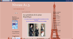 Desktop Screenshot of niveaua13.blogspot.com