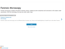 Tablet Screenshot of forensicmicroscopy.blogspot.com