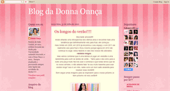Desktop Screenshot of blogdadonaonca.blogspot.com