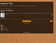 Tablet Screenshot of lloydsontour.blogspot.com