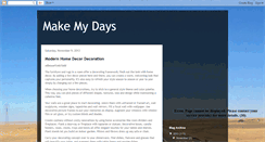 Desktop Screenshot of makemydaysd.blogspot.com