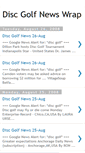 Mobile Screenshot of discgolfnewswrap.blogspot.com