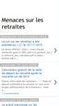 Mobile Screenshot of menacesurlesretraites.blogspot.com