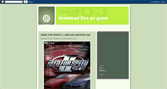 Desktop Screenshot of downloadfreepcgamez.blogspot.com