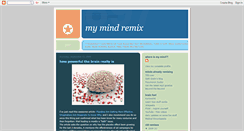 Desktop Screenshot of mymindremix.blogspot.com
