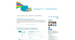 Desktop Screenshot of dataspillbibliotek.blogspot.com