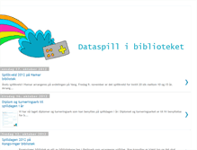 Tablet Screenshot of dataspillbibliotek.blogspot.com