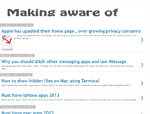 Tablet Screenshot of makingawareof.blogspot.com